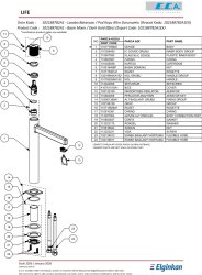 Eca Life Altın Görünümlü Yüksek Tip Lavabo Bataryası 102188782A1 - Thumbnail