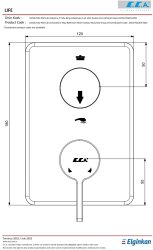Eca Life Krom Ankastre Banyo/Duş 2 Yollu Sıva Üstü 102167222-KDE - Thumbnail