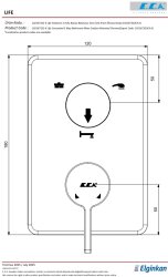 Eca Life Krom Ankastre Banyo/Duş B. 3 Yollu Sıva Üstü 102167322-K - Thumbnail