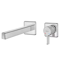 E.C.A - Eca Life Krom Ankastre Lav. Bat Sıva Üstü Çift Rozet 102167622-KK