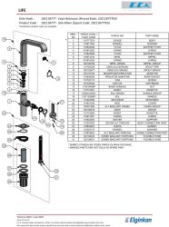 Eca Life Krom Renkli Kireç Kırıcılı Su Tasarruflu Eviye Bataryası - Thumbnail