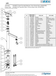 Eca Life Krom Renkli Kollu Yüksek Tip Lavabo Bataryası 102188779 - Thumbnail