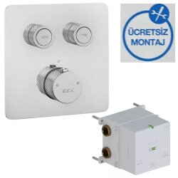 E.C.A - Eca Life Krom Termostatik Ank. Duş Batarya 2 Yol On/Off 102101402