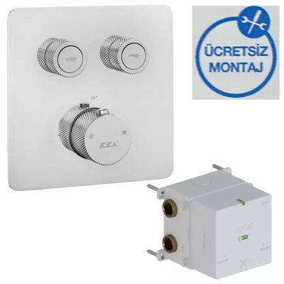 Eca Life Krom Termostatik Ank. Duş Batarya 2 Yol On/Off 102101402