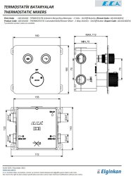 Eca Life Krom Termostatik Ank. Duş Batarya 2 Yol On/Off 102101402 - Thumbnail