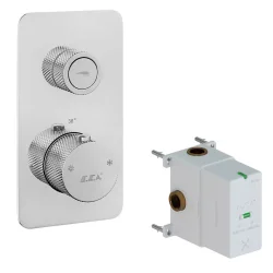 Eca Life Krom Termostatik Ank. Duş Batarya On/Off Buton 102101401 - Thumbnail