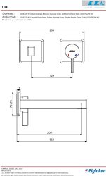 Eca Life Mat Antrasit Ank. Lav Bat S.Ü. Çift Rozet 102167622C5-KK - Thumbnail