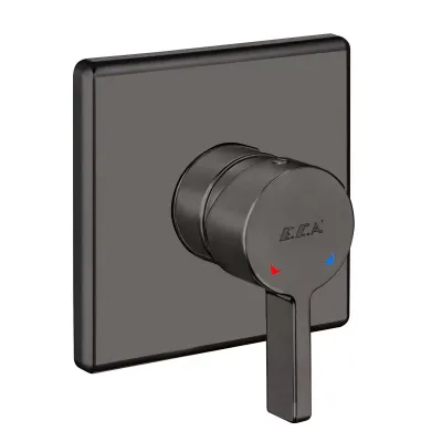 Eca Life Mat Antrasit Ankastre Duş Batarya Sıva Üst 102167122C5-K