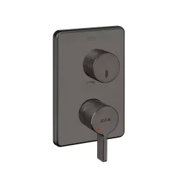 E.C.A - Eca Life Mat Antrasit Banyo/Duş 2 Yollu Sıva Üstü 102167222C5-KDE