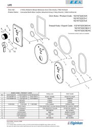 Eca Life Mat Antrasit Banyo/Duş 3 Yollu Sıva Üstü 102167322C5-K - Thumbnail