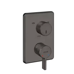 E.C.A - Eca Life Mat Antrasit Banyo/Duş 3 Yollu Sıva Üstü 102167322C5-K