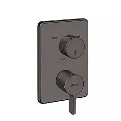 Eca Life Mat Antrasit Banyo/Duş 3 Yollu Sıva Üstü 102167322C5-K - 1