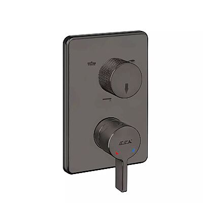 Eca Life Mat Antrasit Banyo/Duş 3 Yollu Sıva Üstü 102167322C5-K - 1