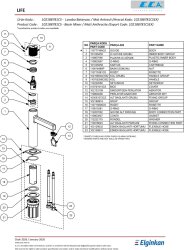 Eca Life Mat Antrasit Kolsuz Sabit Lavabo Bataryası 102188781C5 - Thumbnail