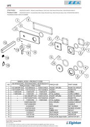 Eca Life Mat Antrast Ank Lav Bat Sıva Üst Tek Rozet 102167622C5-K - Thumbnail