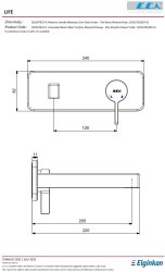 Eca Life Mat Antrast Ank Lav Bat Sıva Üst Tek Rozet 102167622C5-K - Thumbnail