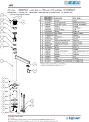 Eca Life Mat Antrast Kolsuz Yüksek Tip Lavabo Batarya 102188782C5 - Thumbnail