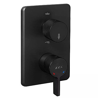 Eca Life Mat Siyah A. Banyo/Duş 2 Yollu Sıva Üstü 102167222C1-KDE - 1