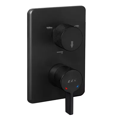 Eca Life Mat Siyah A. Banyo/Duş 3 Yollu Sıva Üstü 102167322C1-K