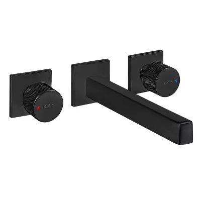 Eca Life Mat Siyah Ankastre Lav Bat Sıva Üst Üç Rozet 102106777C1