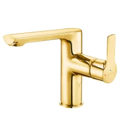 E.C.A - Eca Luna Altın Görünüm Kireç K. Yandan Kol Sabit Lavabo Bataryası