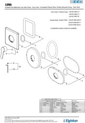 Eca Luna Altın Görünümlü Ank. Duş Batarya Sıva Üstü 102167106A1-Y - Thumbnail