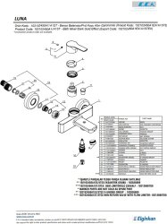 Eca Luna Altın Görünümlü Kireç Kırıcı 102102450A1 Banyo Bataryası - Thumbnail