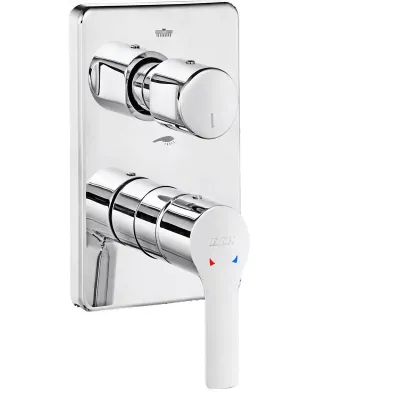 Eca Luna Krom Ankastre Banyo/Duş 2 Yollu Sıva Üstü 102167236-KDE