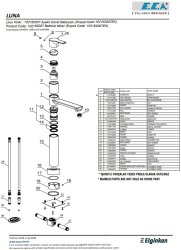 Eca Luna Krom Renkli H 84 cm Ayaklı Küvet Bataryası 102162007 - Thumbnail