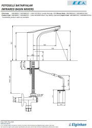 Eca Luna Krom Fotoselli Lavabo Musluğu Pilli 108108055 - Thumbnail