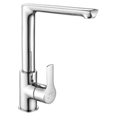 Eca Luna Krom Kireç Kırıcılı L Boru Su Tasarruflu Eviye Bataryası