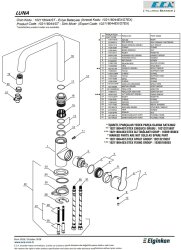 Eca Luna Krom 7,8 lt Kireç Kırıcılı Su Tasarruflu Eviye Bataryası - Thumbnail
