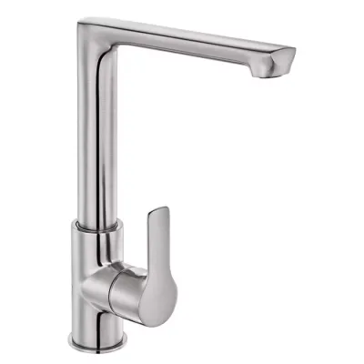 Eca Luna Paslanmaz Çelik Görünüm L Boru Tasarruflu Eviye Batarya