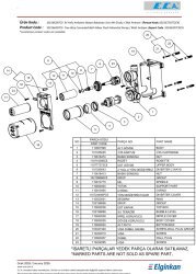 Eca Mat Antrasit Ankastre Banyo/Duş 2 Yollu Sıva Altı 102166207C5 - Thumbnail