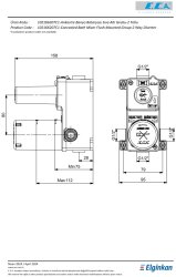 Eca Mat Siyah Ankastre Banyo/Duş B. 2 Yollu Sıva Altı 102166207C1 - Thumbnail