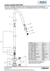 Eca Mat Siyah Kireç Kırıcıl Yüksek Tip Lavabo Musluğu 102109455C1 - Thumbnail