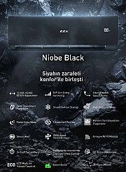 Eca (Montaj Dahil) Niobe Black Wifi 18.000 Btu A++ İnverter Klima - 6