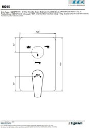 Eca Niobe Krom Ankastre Banyo/Duş 3 Yollu Sıva Üstü 102167343-K - Thumbnail