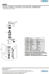 Eca Niobe Krom Kireç Kırıcı Su Tasarruflu Sabit Lavabo Bataryası - Thumbnail