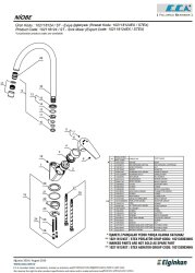 Eca Niobe Krom Kireç Kırıcılı Mafsallı Tasarruflu Eviye Bataryası - Thumbnail