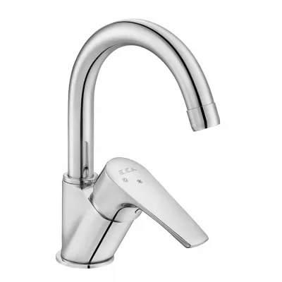 Eca Niobe Krom Kireç Kırıcılı Su Tasarruflu Kuğu Lavabo Bataryası