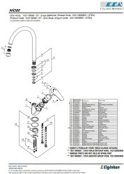 Eca Niobe Krom Renk Kireç Kırıcılı Su Tasarruflu Eviye Bataryası - Thumbnail