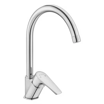 Eca Niobe Krom Renk Kireç Kırıcılı Su Tasarruflu Eviye Bataryası