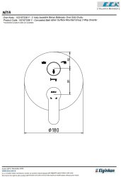 Eca Nita Krom Ankastre Banyo/Duş B. 3 Yollu Sıva Üstü 102167338-Y - Thumbnail