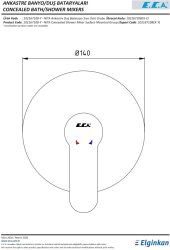 Eca Nita Krom Ankastre Duş Bataryası Sıva Üstü Grubu 102167108-Y - Thumbnail