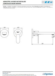 Eca Nita Krom Ankastre Lav Bat. Sıva Üstü Çift Rozet 102167608-YY - Thumbnail