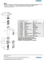 Eca Nita Krom Renk Kireç Kırıcı Yüksek Tip Sabit Lavabo Bataryası - Thumbnail