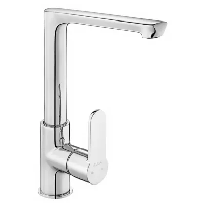 Eca Nita Krom Renk Kireç Kırıcılı L Boru 7,3 Lt. Eviye Bataryası