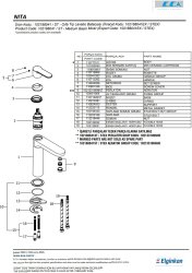 Eca Nita Krom Renk Kireç Kırıcılı Orta Boy Sabit Lavabo Bataryası - Thumbnail