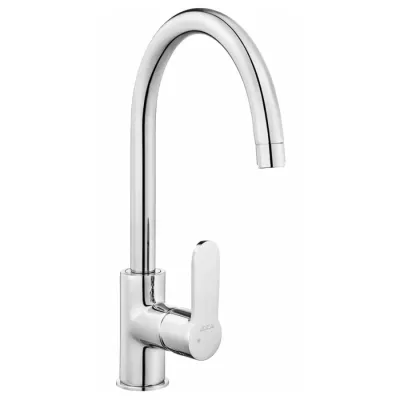 Eca Nita Krom Renk Kireç Kırıcılı Su Tasarruflu Eviye Bataryası